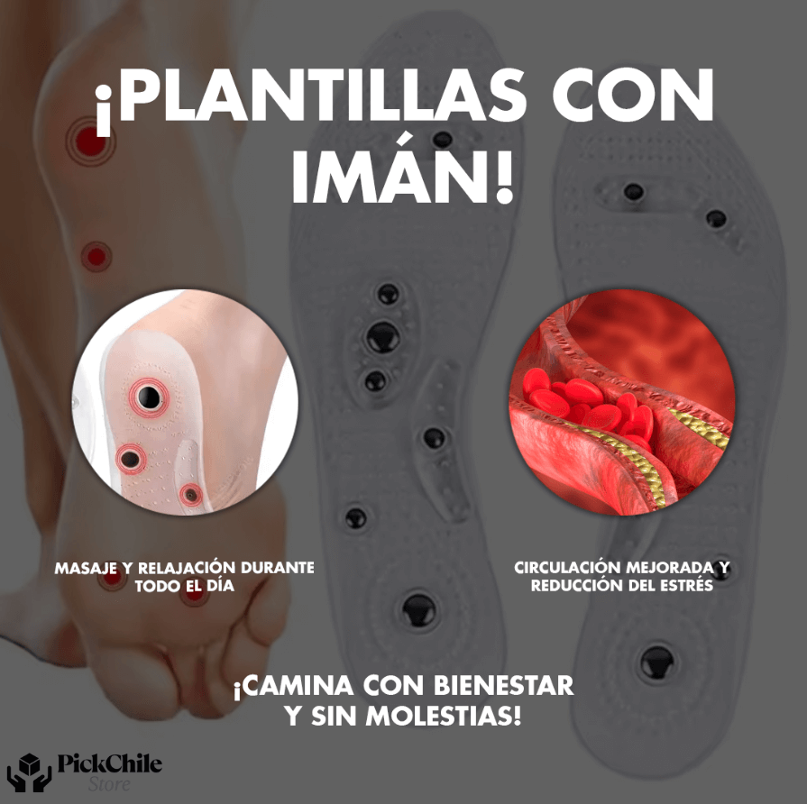 Plantilla con Imán Ajustable - Camina sin molestias y Alivia Dolores